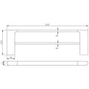 Cora Double Towel Rail 600mm Matt Black 5302-600-MB