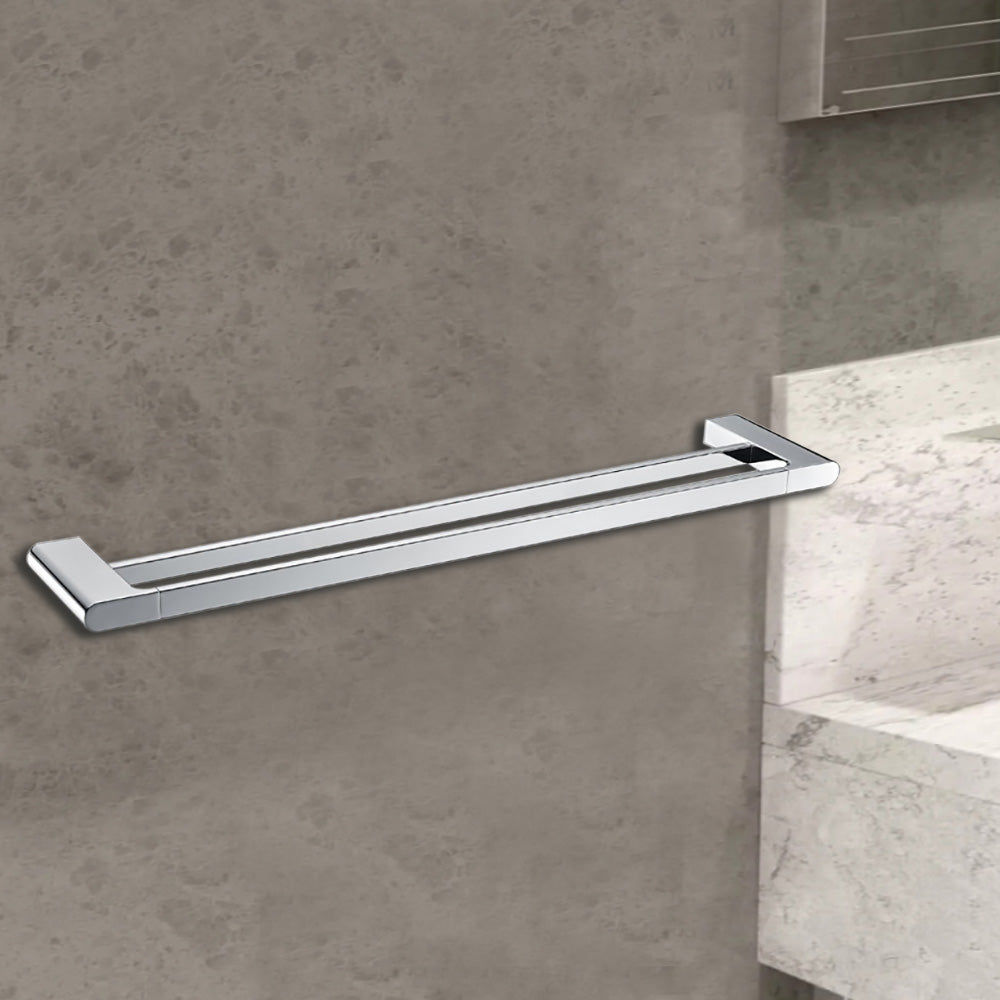 Cora Double Towel Rail 600mm 5302-600 - Bathroom Hub