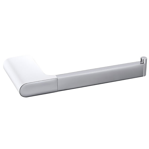 Cora Toilet Roll Holder Chrome & White 5304-CW