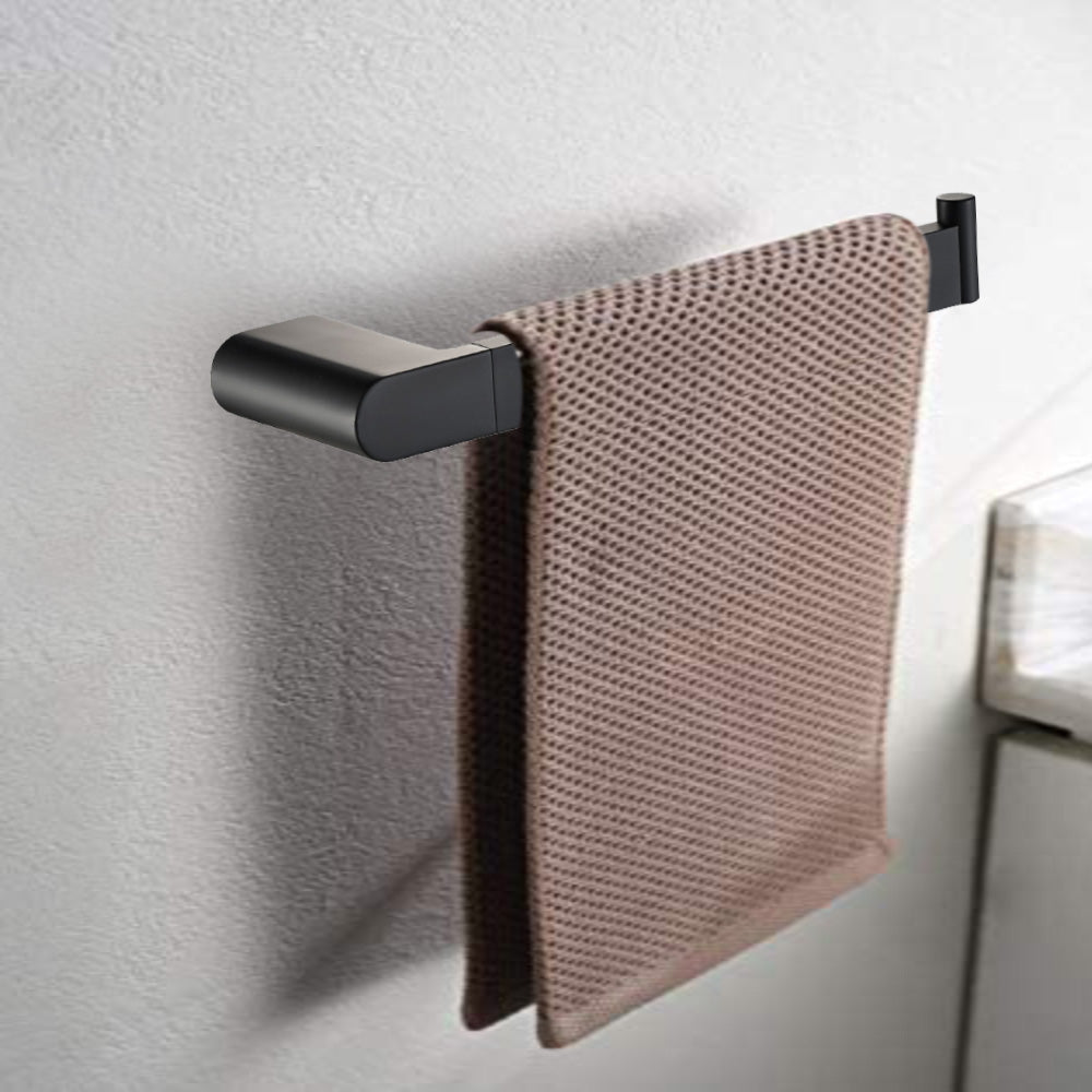 Cora Towel Bar Matt Black 5305-MB - Bathroom Hub