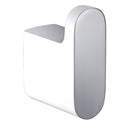 Cora Robe Hook Chrome & White 5306-CW - Bathroom Hub