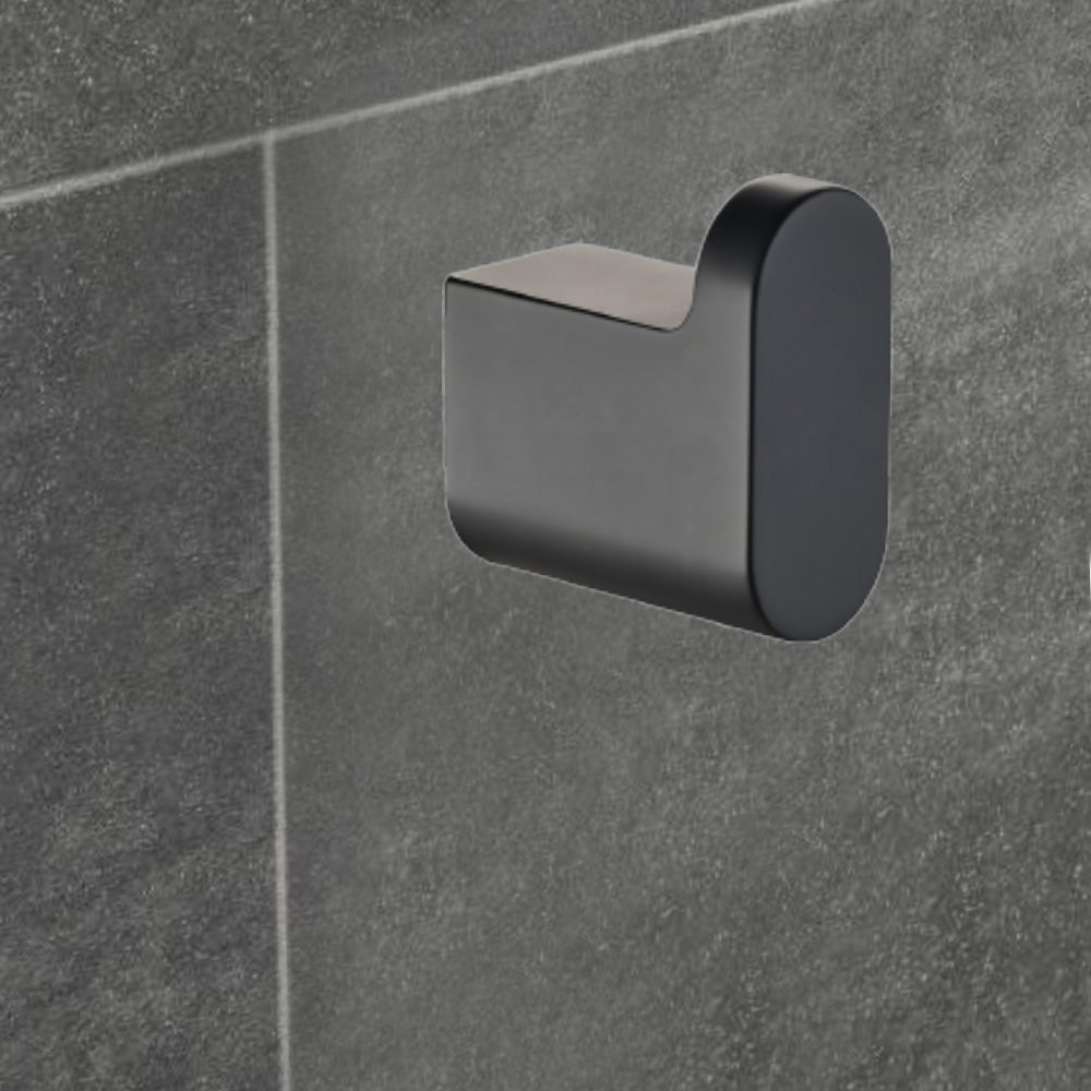 Cora Robe Hook Matt Black 5306-MB - Bathroom Hub
