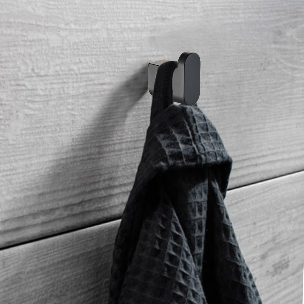 Cora Robe Hook Matt Black 5306-MB - Bathroom Hub