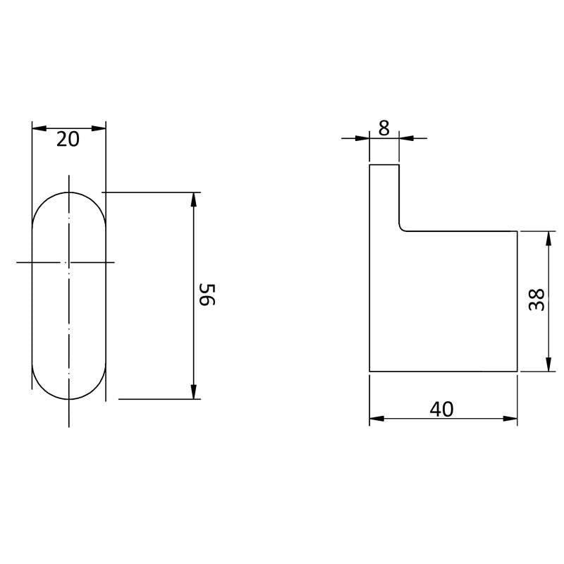 Cora Robe Hook 5306 - Bathroom Hub