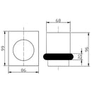 Cora Tumbler Holder Matt Black 5307-2-MB