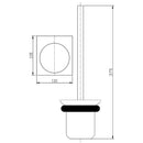 Cora Toilet Brush Matt Black 5308-MB