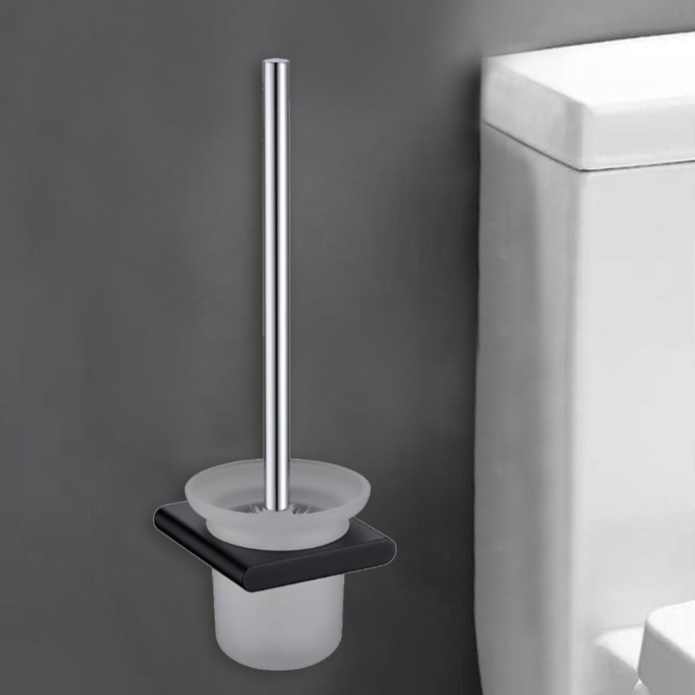 Cora Toilet Brush Holder Matt Black 5308-MB - Bathroom Hub