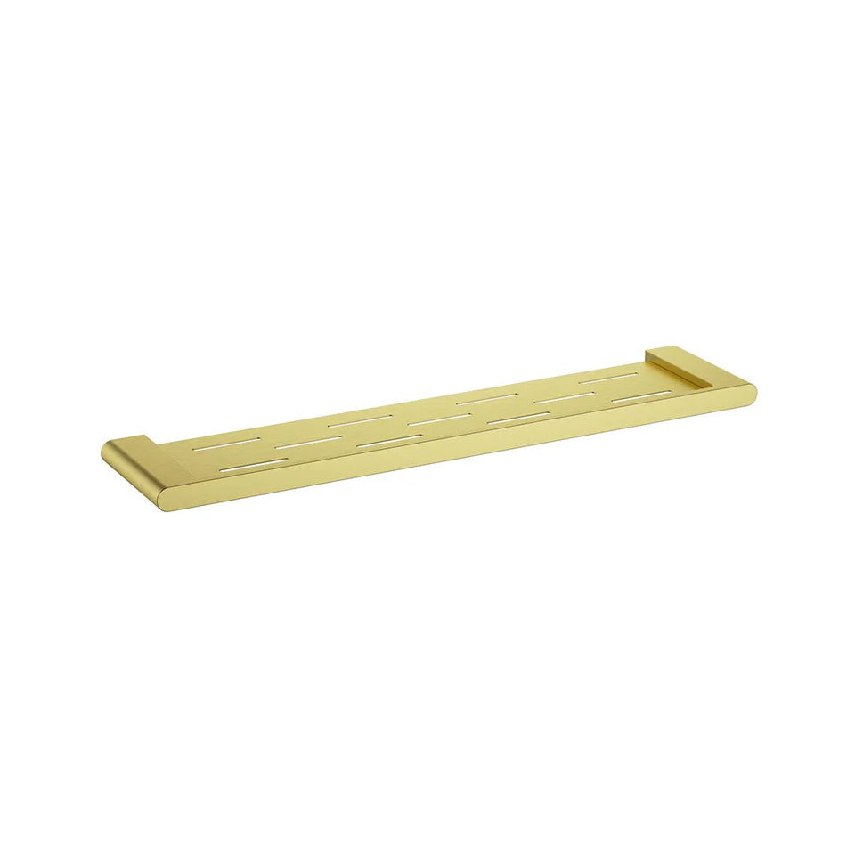 Cora Metal Shelf  Brushed Gold 5309-1-BG - Bathroom Hub