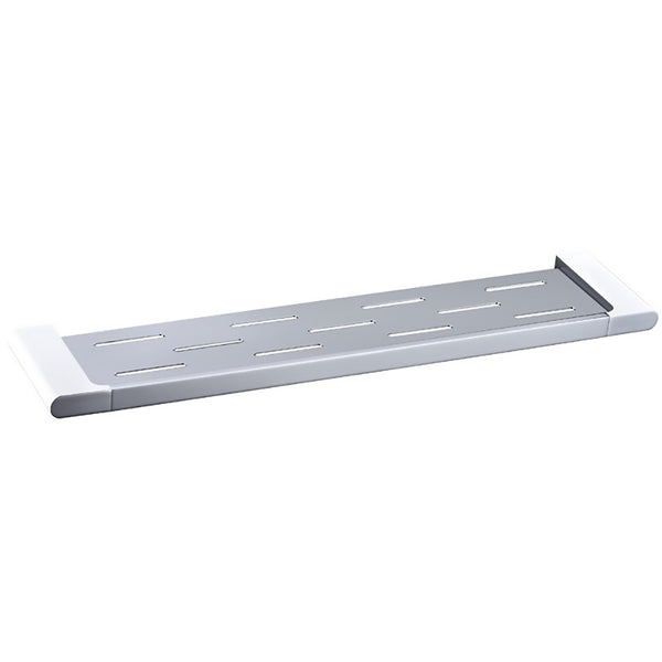 Cora Metal Shelf Chrome & White 5309-1-CW