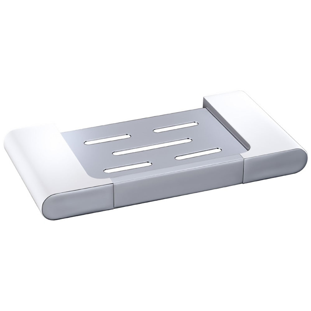 Cora Soap Holder Chrome & White 5310-CW