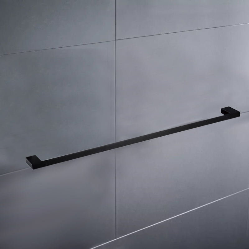 Eden Single Towel Rail 600mm Matt Black 5601-600-MB