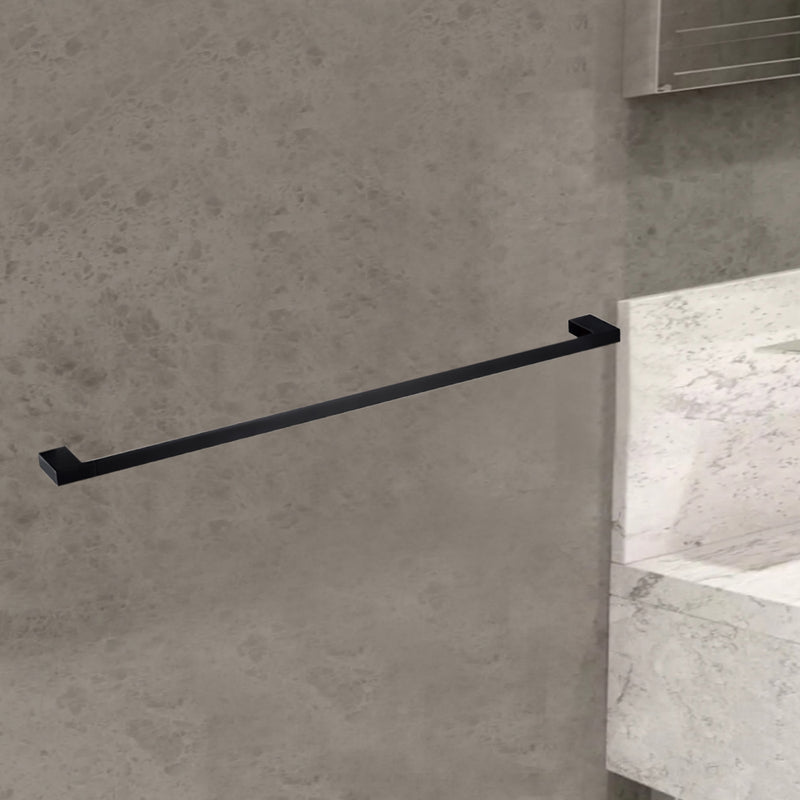 Eden Single Towel Rail 600mm Matt Black 5601-600-MB