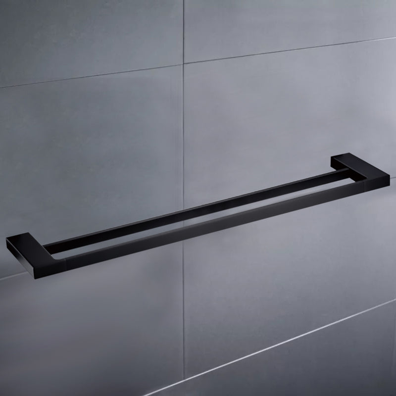 Eden Double Towel Rail 600mm Matt Black 5602-600-MB