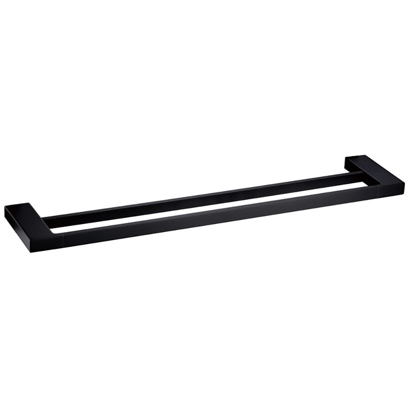 Eden Double Towel Rail 800mm Matt Black 5602-800-MB