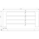 Eden Towel Rack Matt Black 5603-600-MB