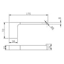 Eden Toilet Roll Holder Matt Black 5604-MB