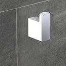 Eden Robe Hook Chrome & White 5606-CW - Bathroom Hub