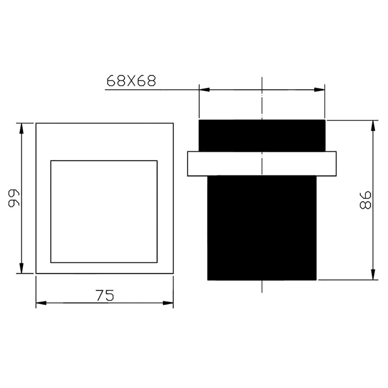 Eden Tumbler Holder Matt Black 5607-2-MB