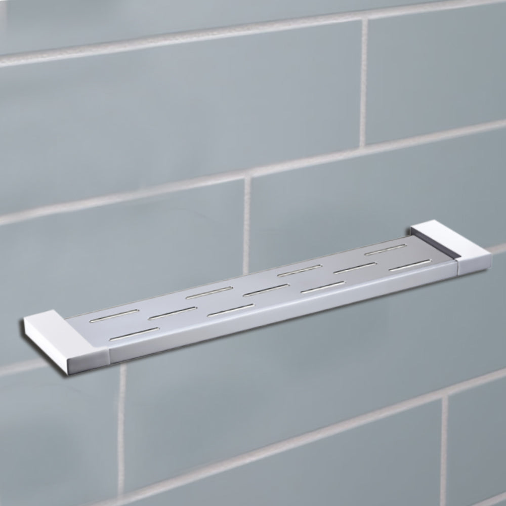 Eden Metal Shelf Chrome & White 5609-1-CW