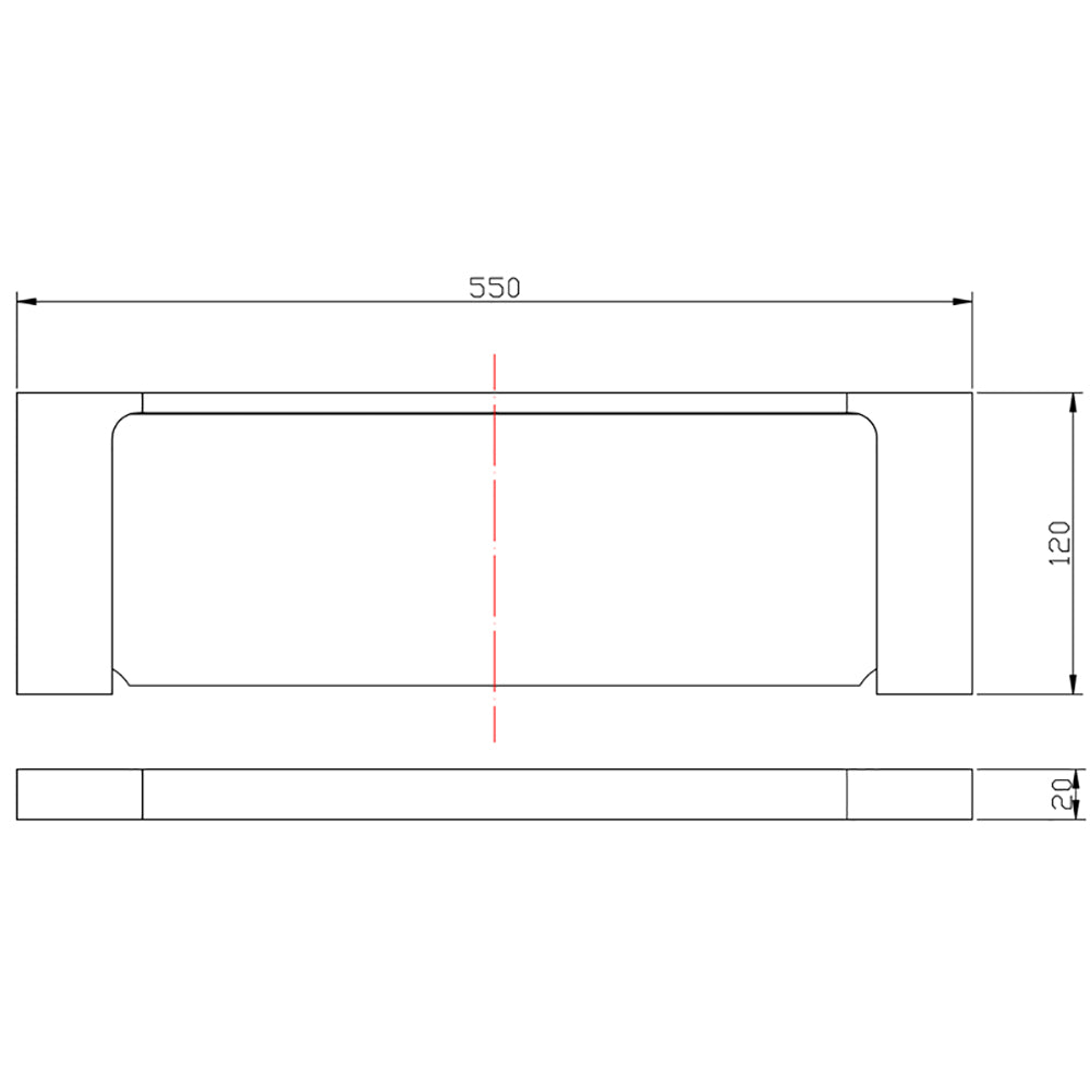 Eden Metal Shelf 5609-1-MB