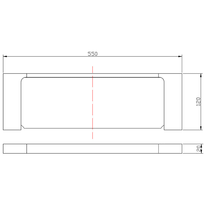 Eden Metal Shelf 5609-1-MB