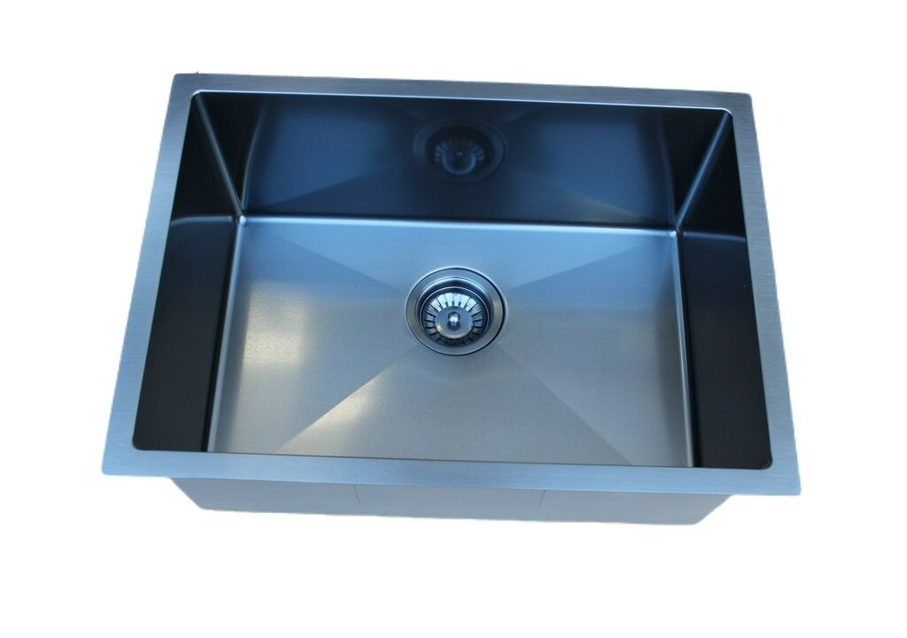 Handmade Stainless Steel Kitchen Sink / Laundry Tub (62cm x 45cm) – HMSB6245PVD - Bathroom Hub