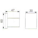 Rosa Robe Hook Matt Black 6401-MB