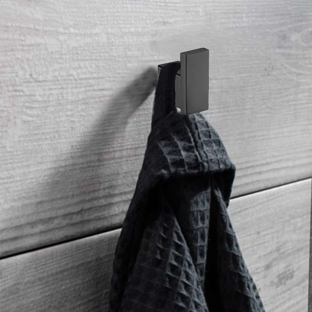 Rosa Robe Hook Matt Black 6401-MB - Bathroom Hub