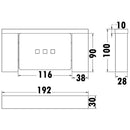 Rosa Soap Holder Matt Black 6403D-MB