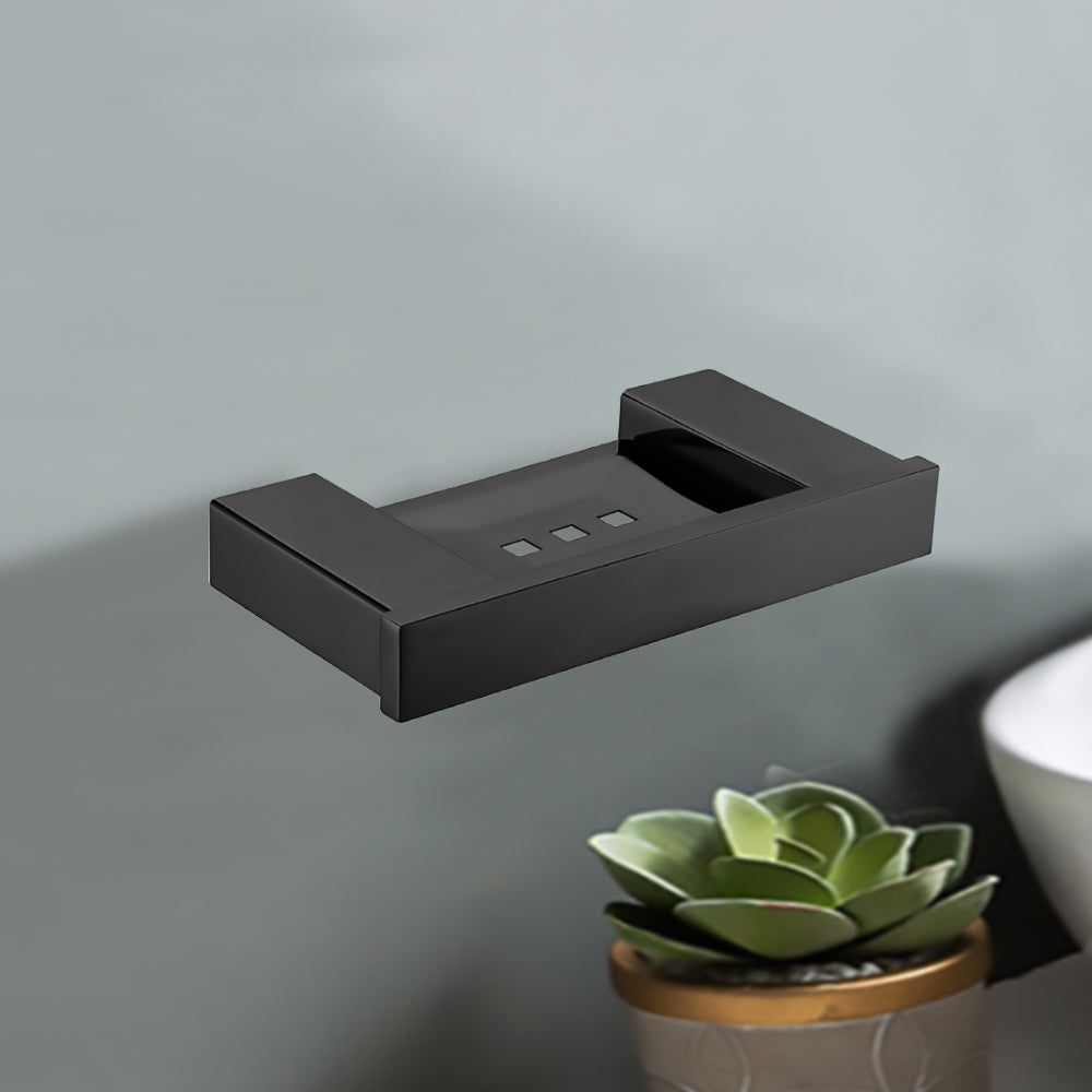 Rosa Soap Holder Matt Black 6403D-MB