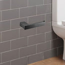 Rosa Toilet Roll Holder Matt Black 6404-MB