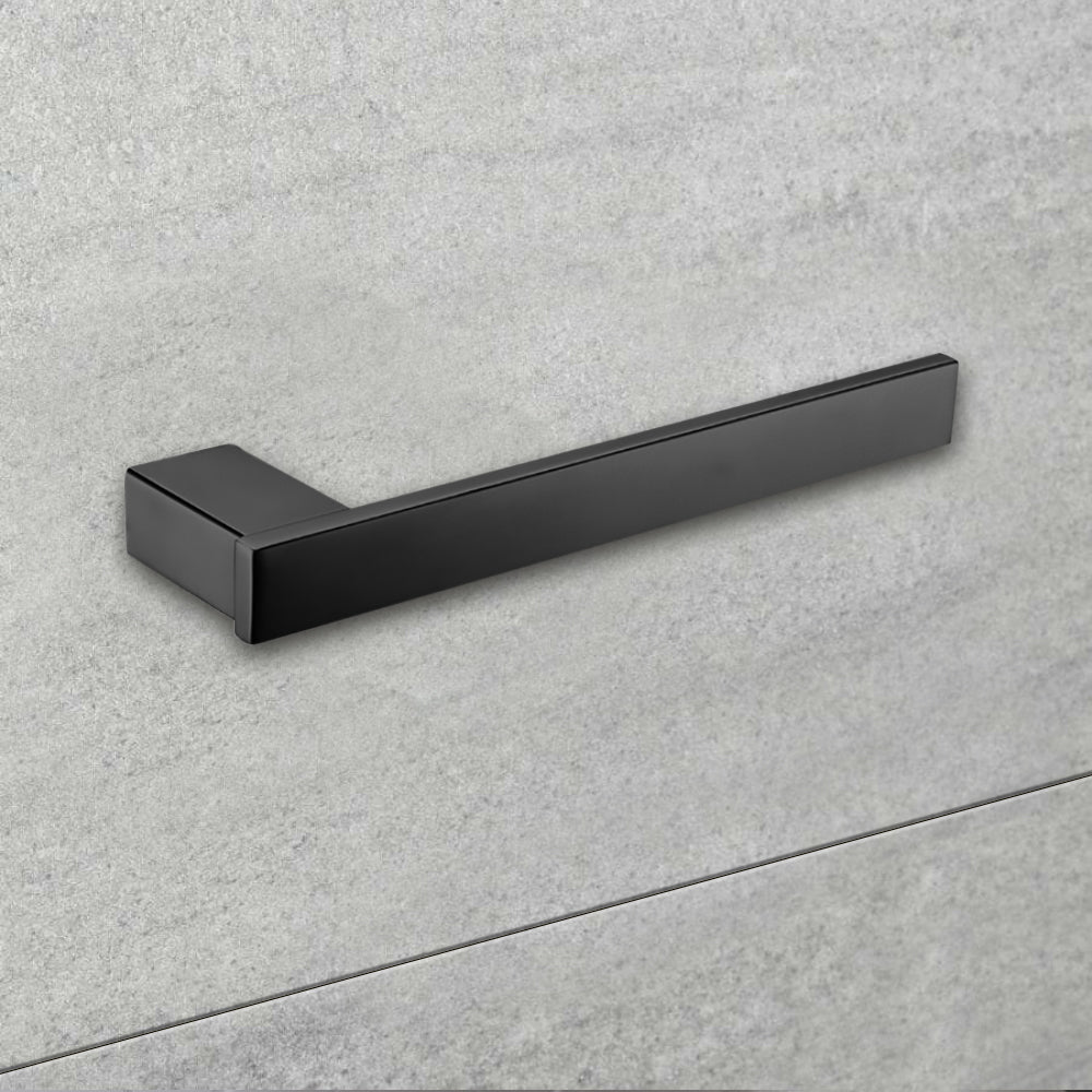 Rosa Towel Bar Matt Black 6405-MB - Bathroom Hub