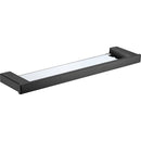 Rosa Glass Shelf Matt Black 6406-MB