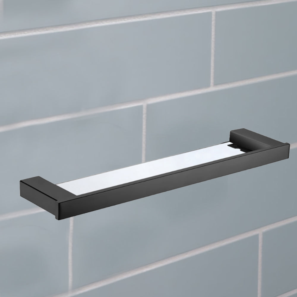 Rosa Glass Shelf Matt Black 6406-MB