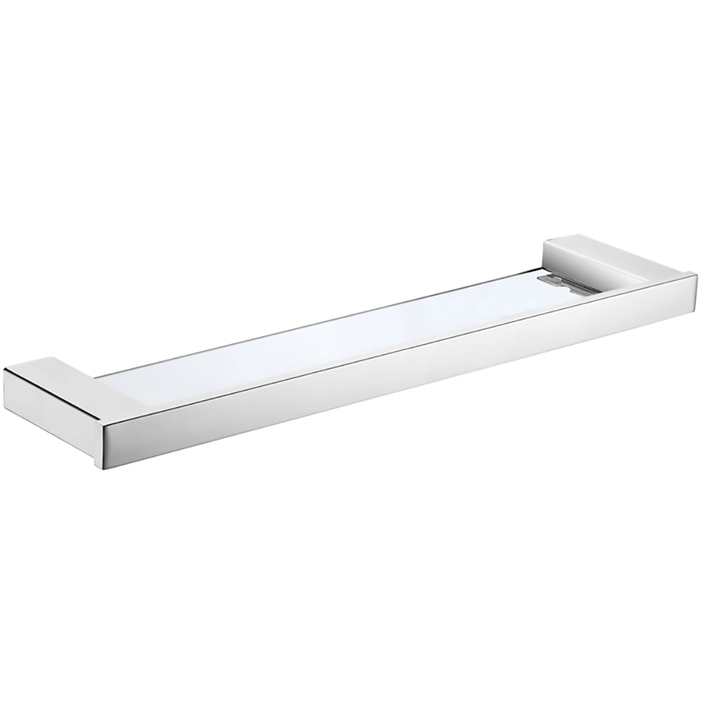 Rosa Glass Shelf Chrome 6406-CH - Bathroom Hub