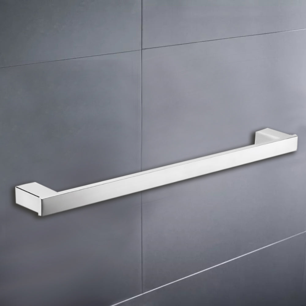 Rosa Single Towel Rail 610mm Chrome 6408-610-CH - Bathroom Hub