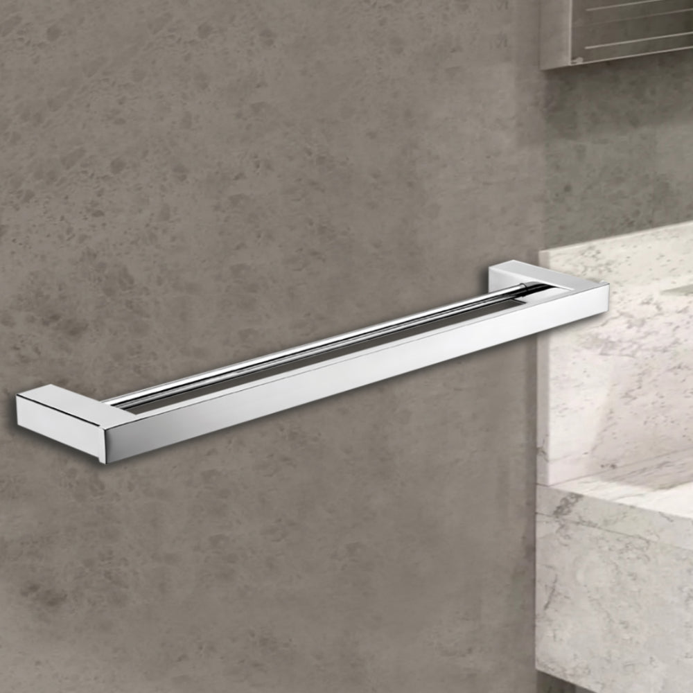 Rosa Double Towel Rail 610mm Chrome 6408D-610-CH