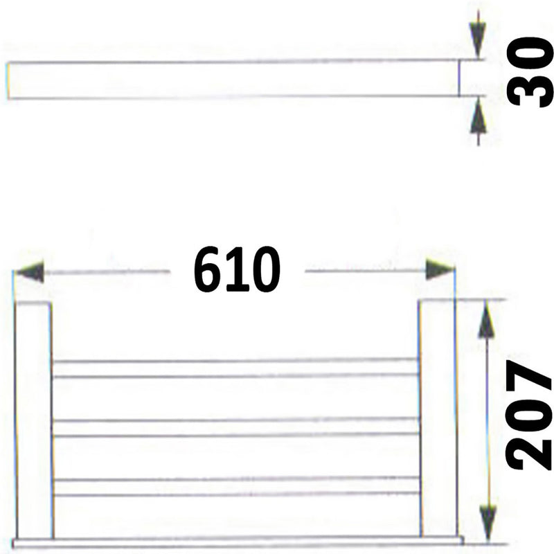 Rosa Towel Rack 6482-B