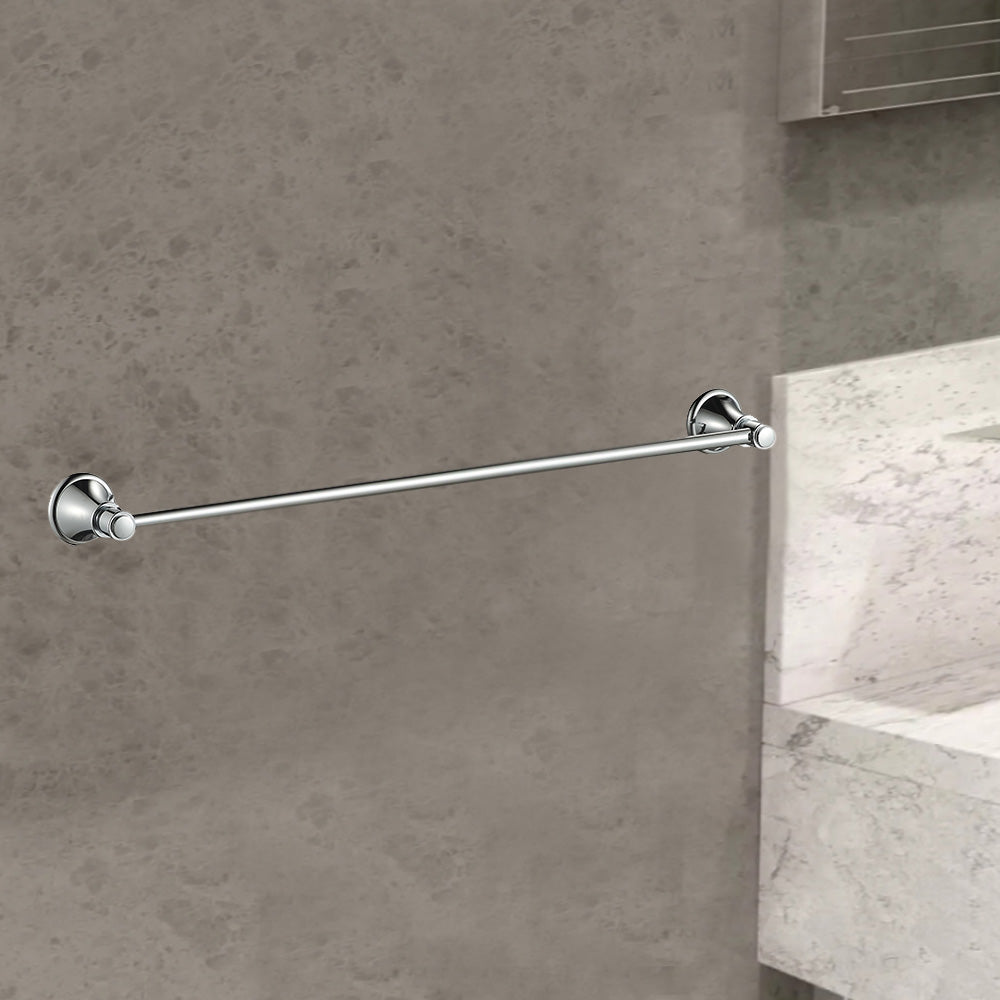 Clasico Vintage Single Towel Rail 600mm - 66501-600 - Bathroom Hub