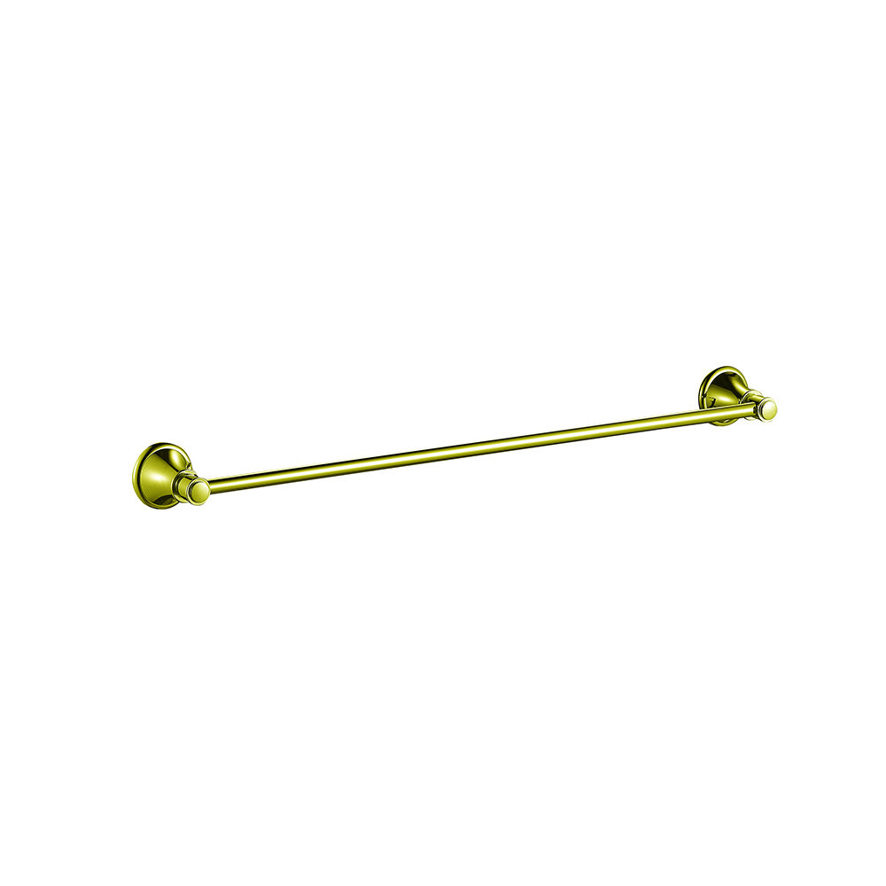 Clasico Vintage Single Towel Rail 800mm in Brushed Gold - 66501-800-BG