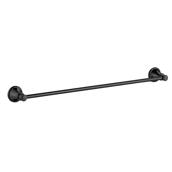 Vintage Single Towel Rail 800mm Matte Black