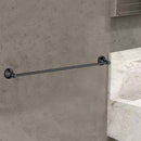 Clasico Vintage Single Towel Rail 800mm Matte Black - 66501-800-MB