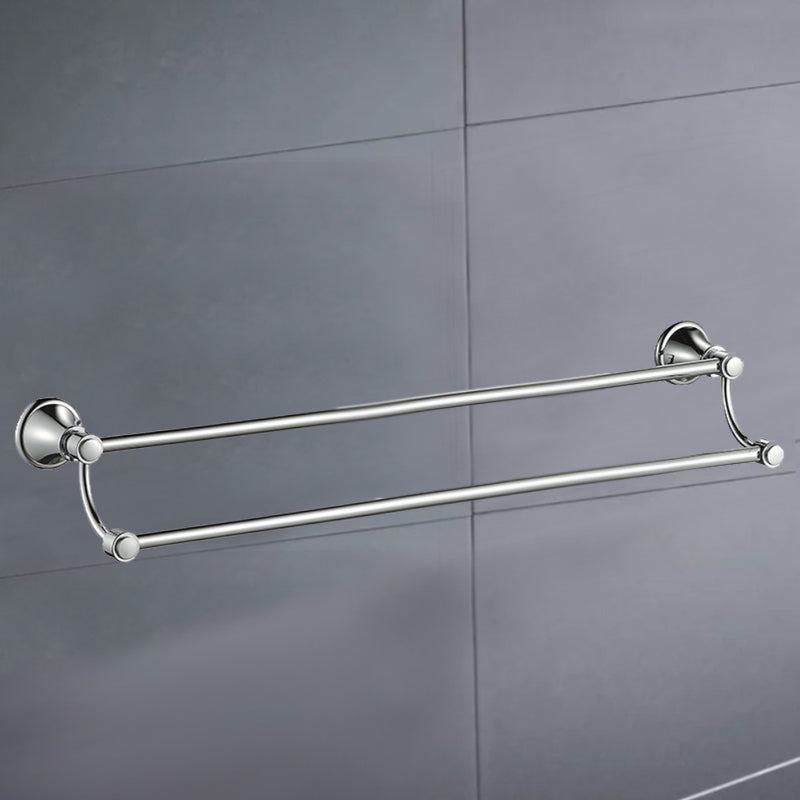 Vintage Double Towel Rail 600mm in Brushed Nickel [66502-600BN]