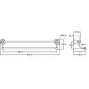 Vintage Double Towel Rail 800mm in Brushed Gold [66502-800BG]