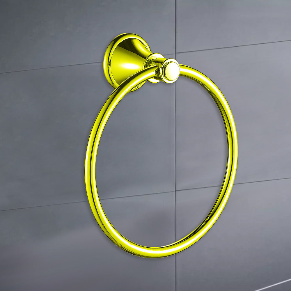 Clasico Vintage Towel Ring in Brushed Gold - 66503BG - Bathroom Hub