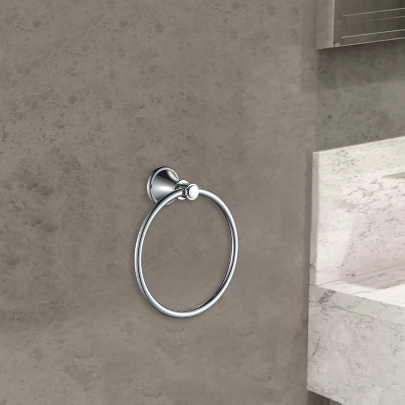 Vintage Towel Ring Chrome