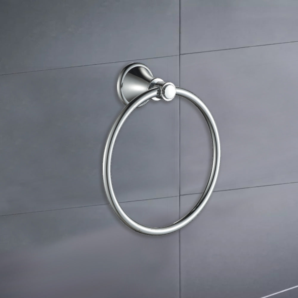 Clasico Towel Ring Chrome - 66503 - Bathroom Hub