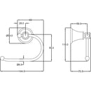 Vintage Paper Holder in Brushed Gold [66504BG]