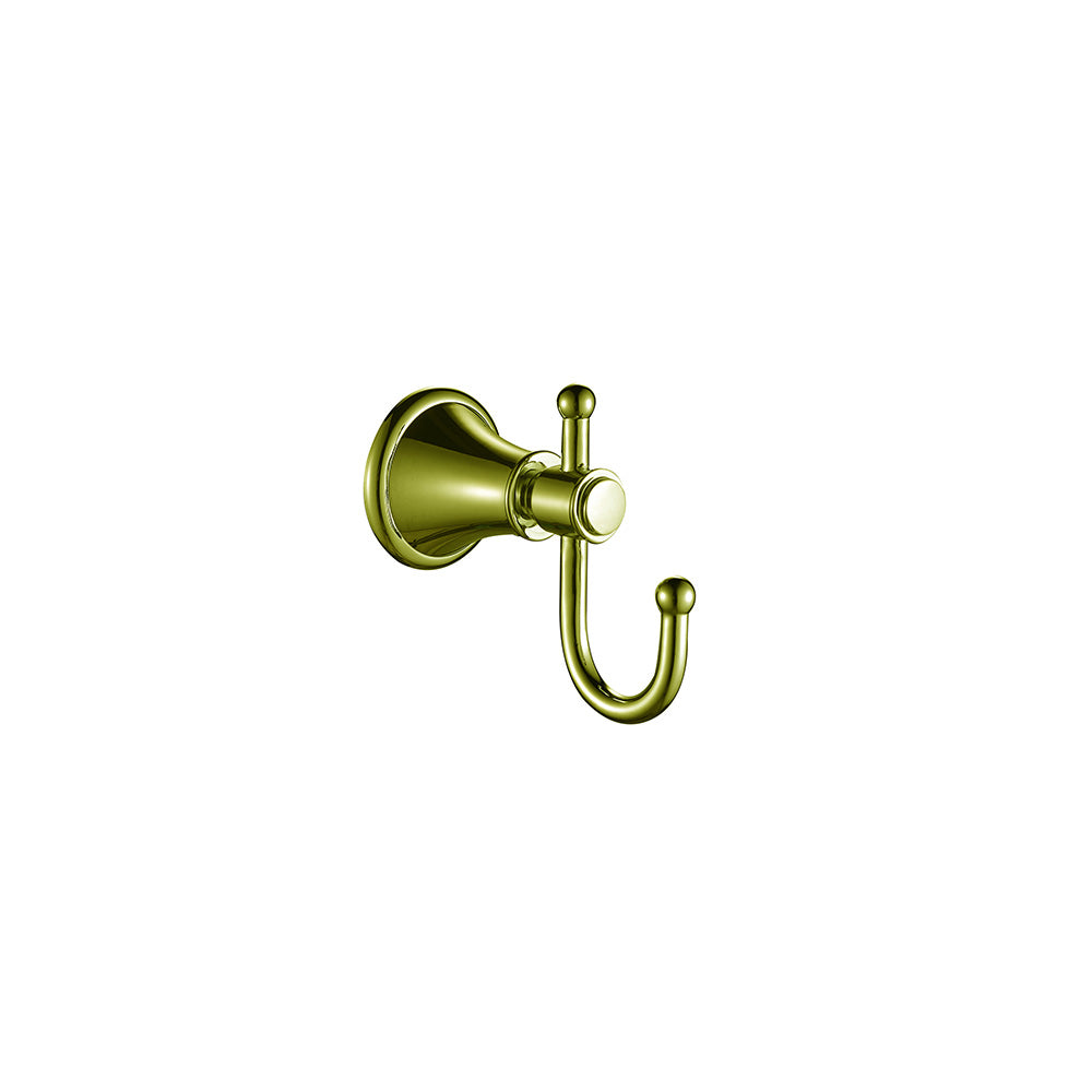 Clasico Vintage Robe Hook in Brushed Gold -66506BG - Bathroom Hub