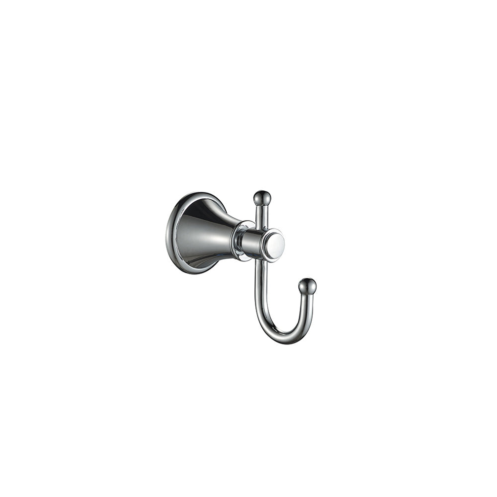 Clasico Vintage Robe Hook in Brushed Nickel - 66506BN - Bathroom Hub